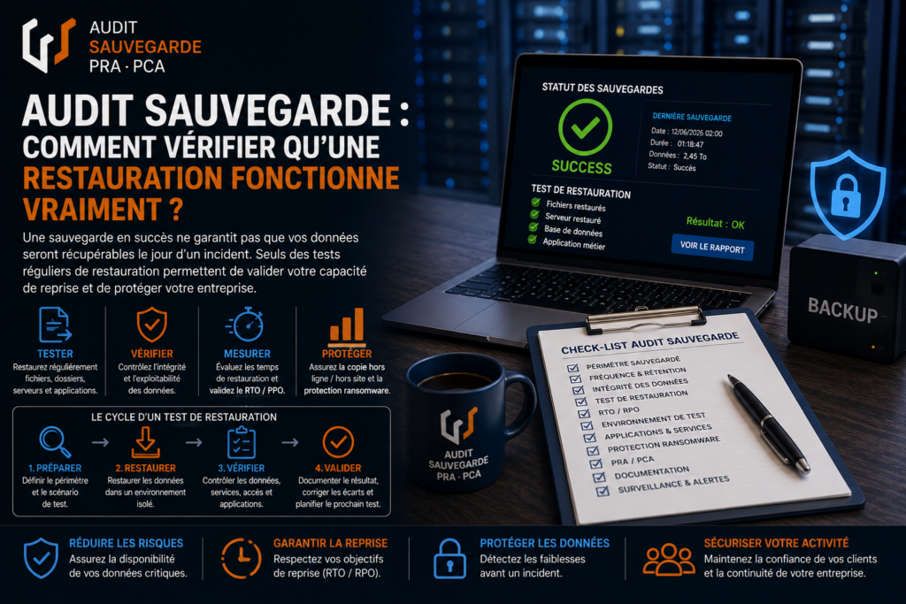 Audit sauvegarde : comment vérifier qu’une restauration fonctionne vraiment ?