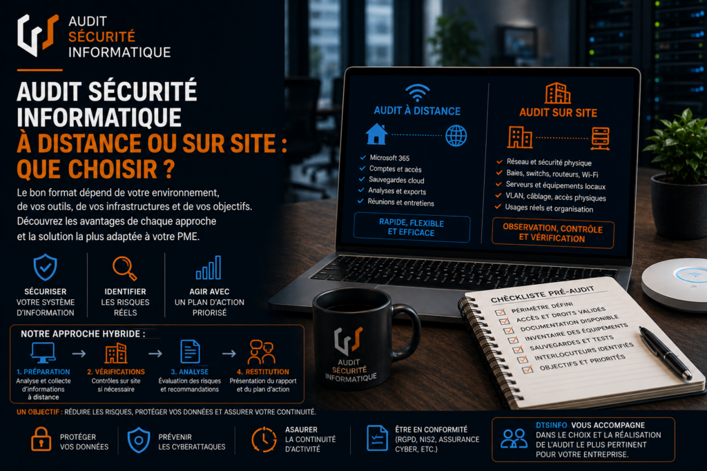 Audit sécurité informatique à distance ou sur site : que choisir ?