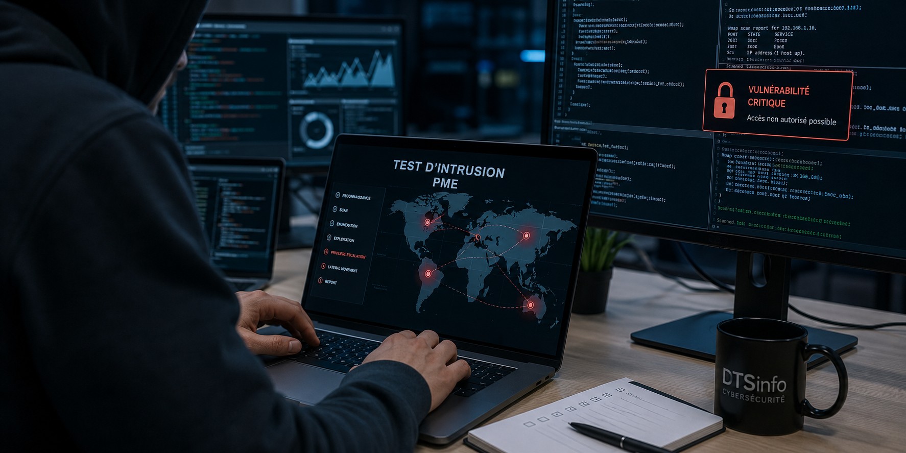 Test intrusion PME pour évaluer la sécurité informatique