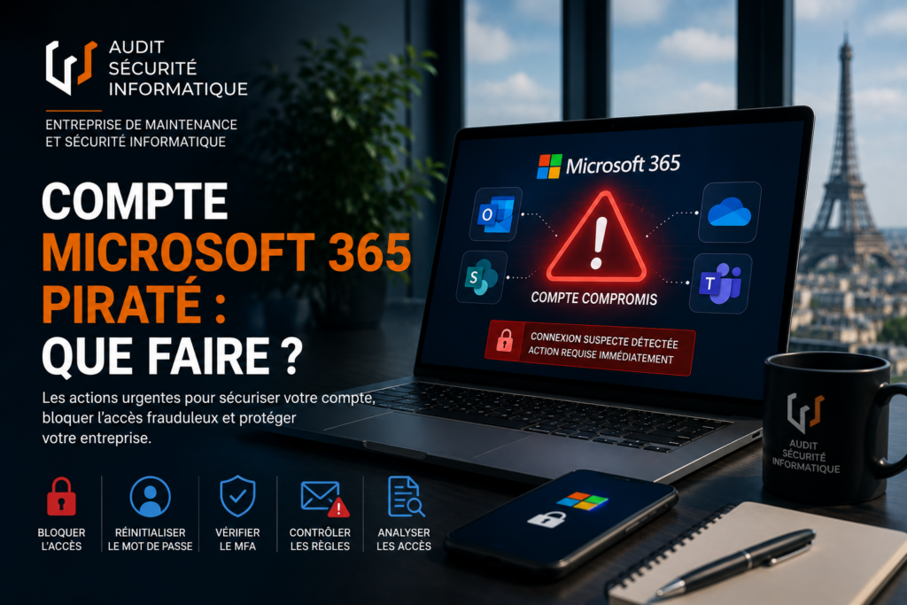 Que faire si un compte Microsoft 365 a été piraté ?
